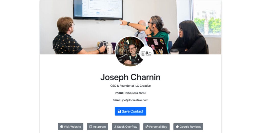 Joseph Charnin building a custom NFC digital business card